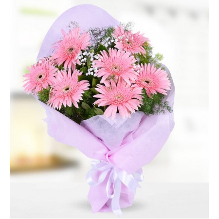 Pembe Gerbera Buketi