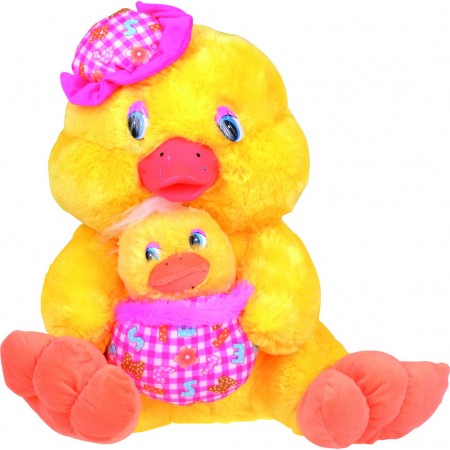 Peluş Şapkalı Ördek Yavrulu 55 Cm Sevimli Kalitali